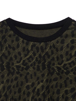 CONTE Свитшот c леопардовым рисунком LD 1054 khaki leo - Conte elegant фото 6