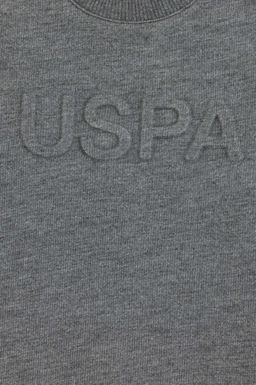 U. S. Polo Assn / Базовый свитшот для мальчика антрацитовый меланж - U.s. polo assn фото 6