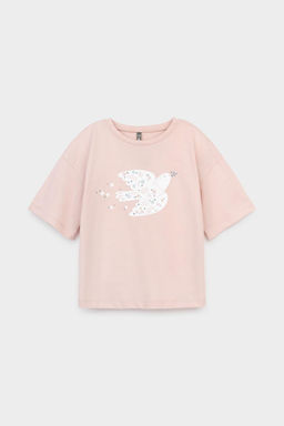 КР 301987-1/дымчатая роза фуфайка (футболка) для дев