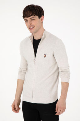 Мужской базовый трикотажный кардиган Stone Melange Неожиданная скидка в корзине - U.s. polo assn фото 3