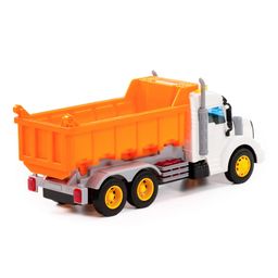 Профи, автомобиль-самосвал инерционный (со светом и звуком) (оранжевый) (в коробке) - Полесье фото 10