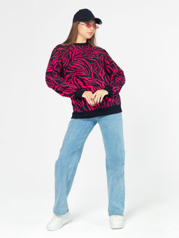 Толстовка женская футер 3-х нитка петля "РИАНА" ФУКСИЯ