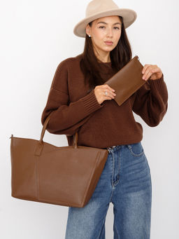 Сумка 1059C brown Polina&Eiterou