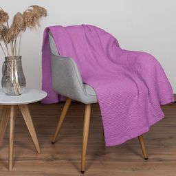 19с126-ШР/у./л.с.уп. 180*160 Плед "Зефир" цв. 1496 фиолет