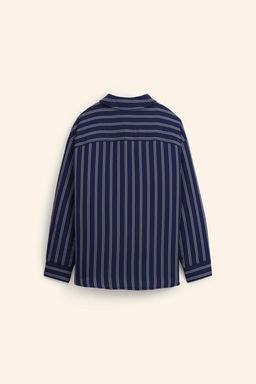 LIMITED EDITION STRIPED OVERSIZE OVERSHIRT - Zara фото 9