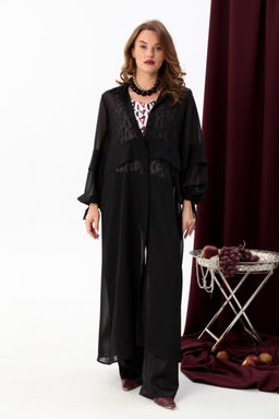 Костюм NIKVA н949-1 чёрный+ромбы бургунди фото 8