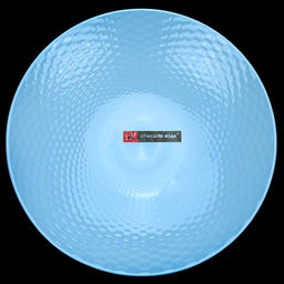 "ДМ" Блюдо фарфоровое "Плетенка-колор" д205мм, h35мм, голубой (Китай)