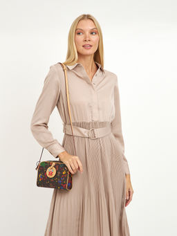 платье розовое с поясом - Glenfield фото 11