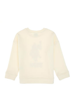 K_z _ocuk Krem Bisiklet Yaka Sweatshirt - U.s. polo assn фото 3