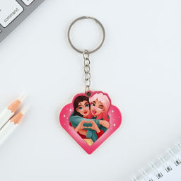 Брелок для ключей, значок, сувенир «Любимой подружке», набор, 8,3 х 12 см