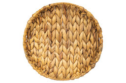 Поднос плетеный 30*30*4 см с ручками, водный гиацинт