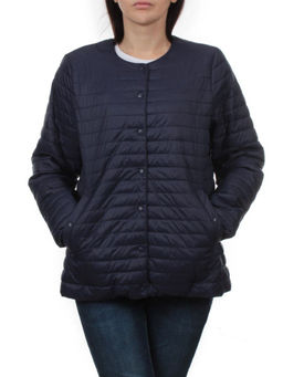 K-527 DK. BLUE Куртка демисезонная стеганая женская (70 гр. холлофайбер) - Fashion фото 3