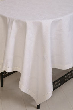 Скатерть Премиум Кружева-белая 140*170 см. п/лен - Лен поволжья фото 2