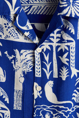 Camisa resort estampada Relaxed Fit - H&m фото 4