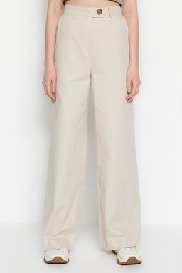 TRENDYOLMILLA Tas Wide Leg/Genis Paca Dokuma Pantolon TWOSS23PL00142 фото 6