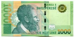 Банкнота 1000 лек 2019 года Албания