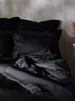Простыня 2 спальная SL Home Tencel, 235240 см, чёрная, тенсель - Sima-land home фото 8
