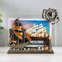 Фоторамка для фото10?15 см Корабль, пластик, 15?14 см
