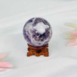 Шар из шевронного Аметиста на подставке