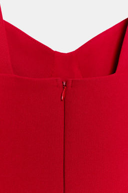 VESTIDO MINI CORSETERO / Rojo - Zara фото 9