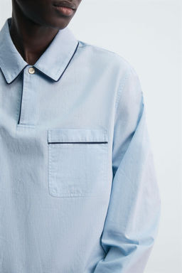 JACQUARD PYJAMA POLO SHIRT - Zara фото 6