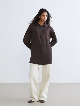 Dik Yaka Kad?n Sweatshirt Tunik