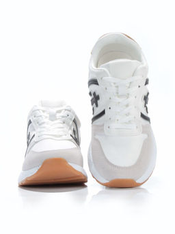 05-6026-15 WHITE/GRAY Кроссовки женские (искусственные материалы) - No name фото 13