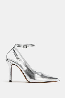ZAPATO DESTALONADO EFECTO METALIZADO / Plata - Zara фото 3