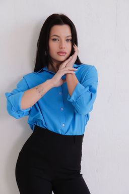 Рубашка удлинённая свободного силуэта - Martichelli фото 22