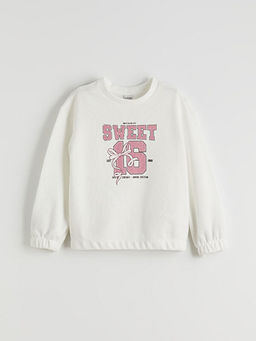 Bisiklet Yaka K?z ?ocuk Sweatshirt