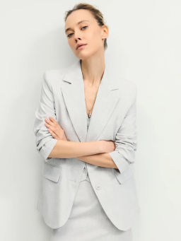 Однобортный жакет прямого кроя ZR2604012502-60 / Zarina  фото 11