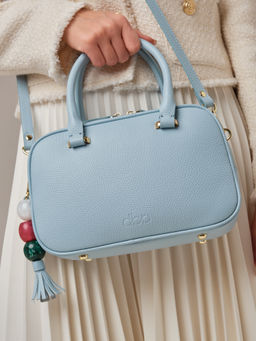 Кожаная сумка Hawaii DBR 31216 светло-голубой фото 6