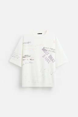 WASHED GRAPHIC T-SHIRT - Zara фото 6
