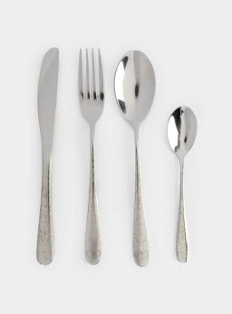 Столовые приборы, 6 перс, 24 пр, сталь, серебристые, Узоры, Valetta