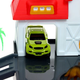 Игровой набор «Ферма», парковка для машин, амбар, вольеры, транспорт, животные