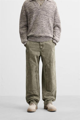 WASHED CARPENTER TROUSERS - Zara фото 29
