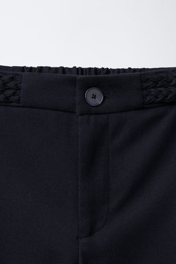WIDE-LEG TROUSERS WITH BRAIDED DETAIL - Zara фото 3