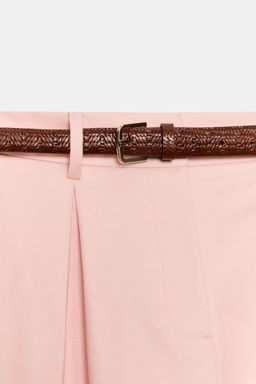 DARTED BERMUDA SHORTS WITH BELT - Zara фото 43