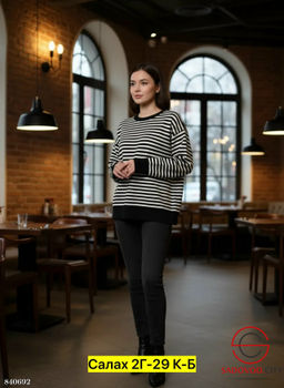 Туника женская в полоску - Bruno фото 2