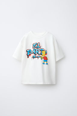 CAMISETA ESTAMPADO BART THE SIMPSONS / Blanco