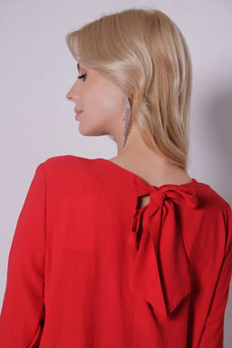 Платье-трапеция красное - Martichelli фото 15