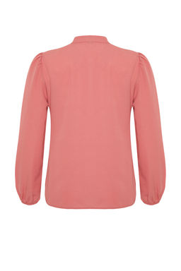 TRENDYOLMILLA Bej Dantelli Pamuklu Regular Normal Kal?p Dokuma Gomlek TWOSS20GO0044 фото 8