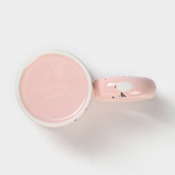 Кружка Доляна «Бублик», 300 мл, керамика, розовая