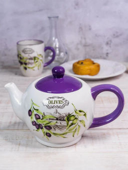 Чайник ОЛИВКИ 950 мл в подарочной упаковке арт.MFK21040 /МФК/  фото 7