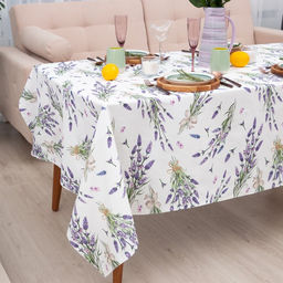 Скатерть «Этель» Lavender, 149×220 см, 100% хлопок, саржа 190 г/м²
