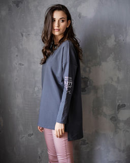 Лонгслив из футера с печатью, не боится стирок, не скатывается - Sahar art lab фото 2