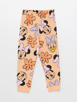 Bisiklet Yaka Uzun Kollu Minnie Mouse Bask?l? K?z Bebek Pijama Tak?m? - Waikiki фото 3