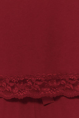 Trendyolmilla Siyah Dantelli ve Kurdele/Fiyonk Detayl? Ip Ask?l? Viskon Orme Pijama Tak?m? THMSS20PT0134  фото 19