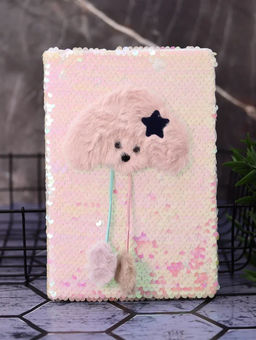 Блокнот плюшевый Rainbow scales, mix, 21,5х14,5 см, плотность 80 гр.