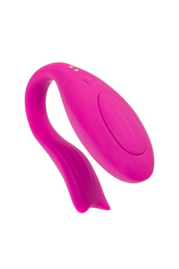 Вибратор для пар A-TOYS Dolphy, силикон, розовый, 9,6 см